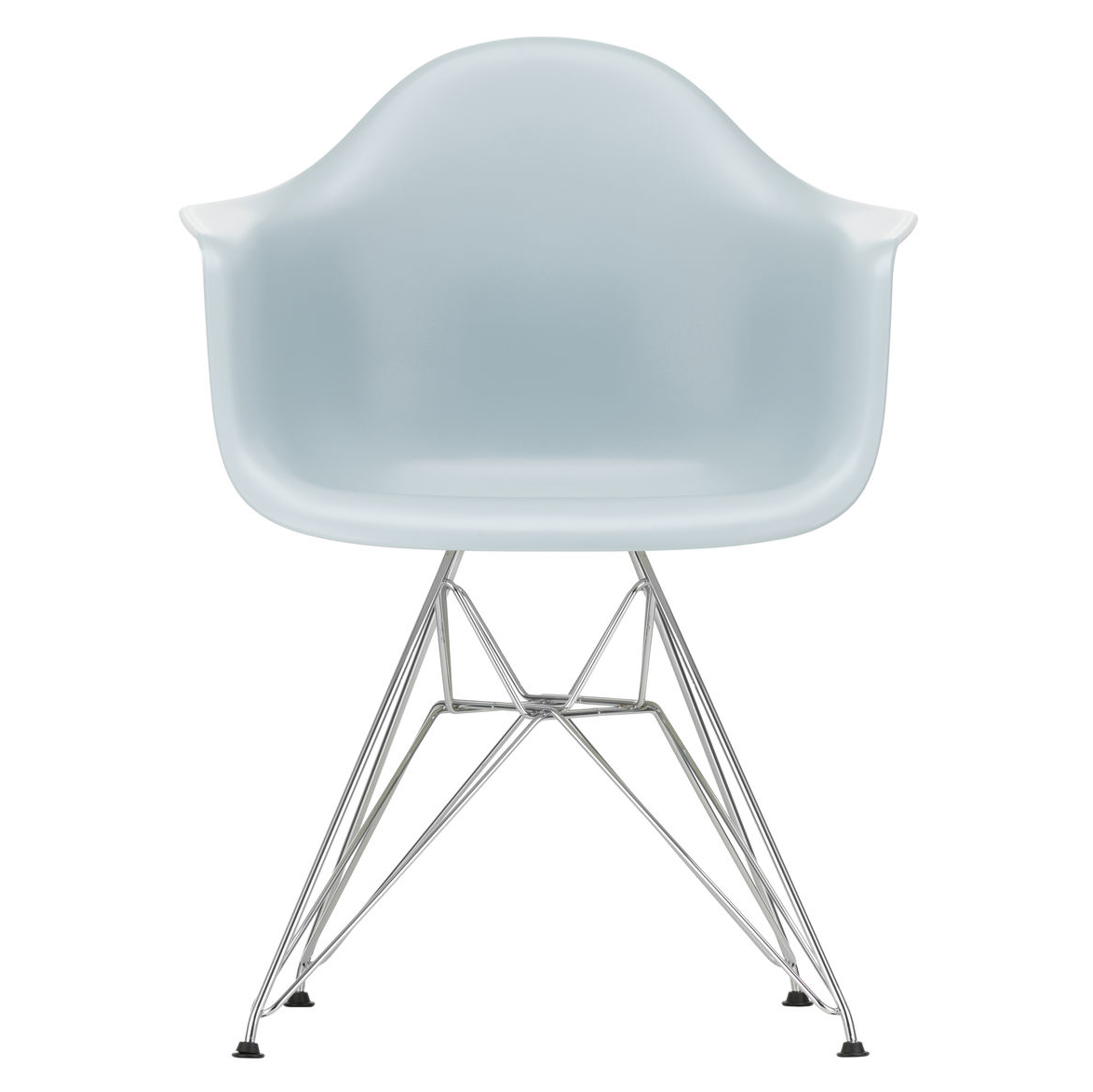 Eetkamerstoel DAR RE chroom onderstel ice grey