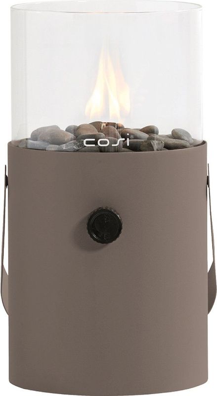 Cosiscoop Original Clay Gaslantaarn - Unieke sfeermaker - Voor binnen en buiten - Brand 5 tot 6 uur op een gascartouche