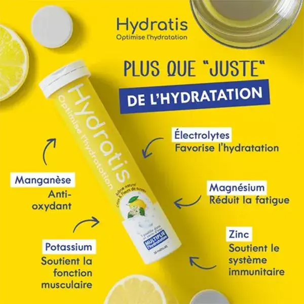 Hydratis Citron & Fleurs de Sureau 20 pastilles