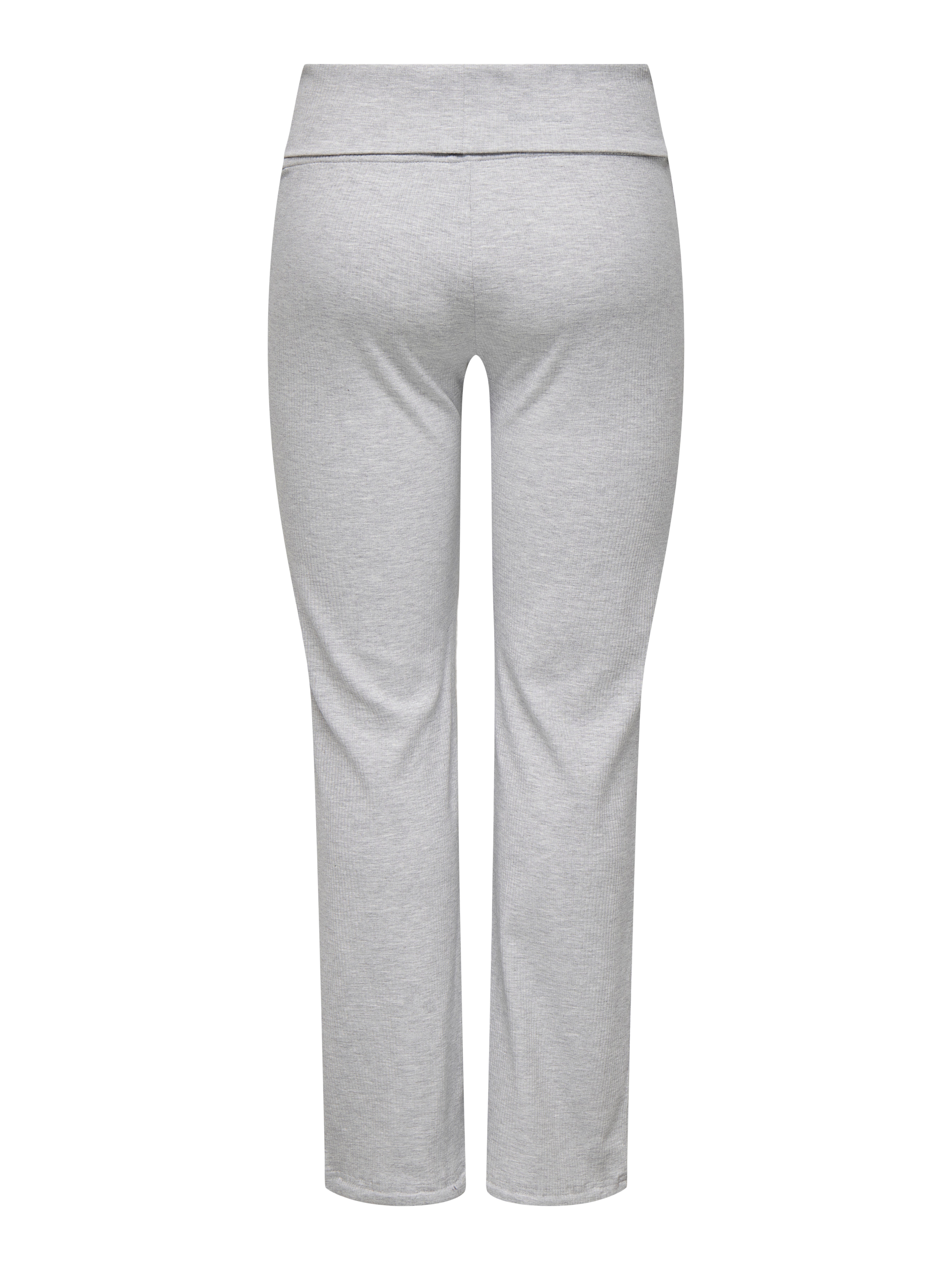 ONPFOLD Mittlere Taille Ausgestellt Hose Light Grey Melange