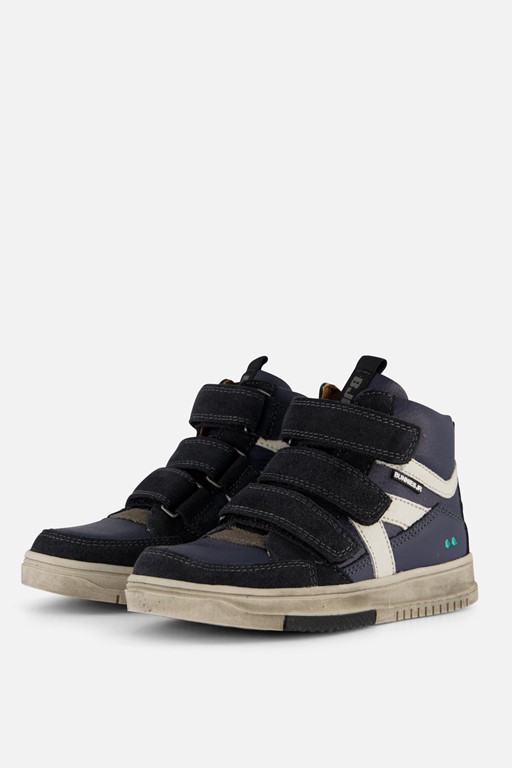 Bunnies JR sneakers met klittenband blauw