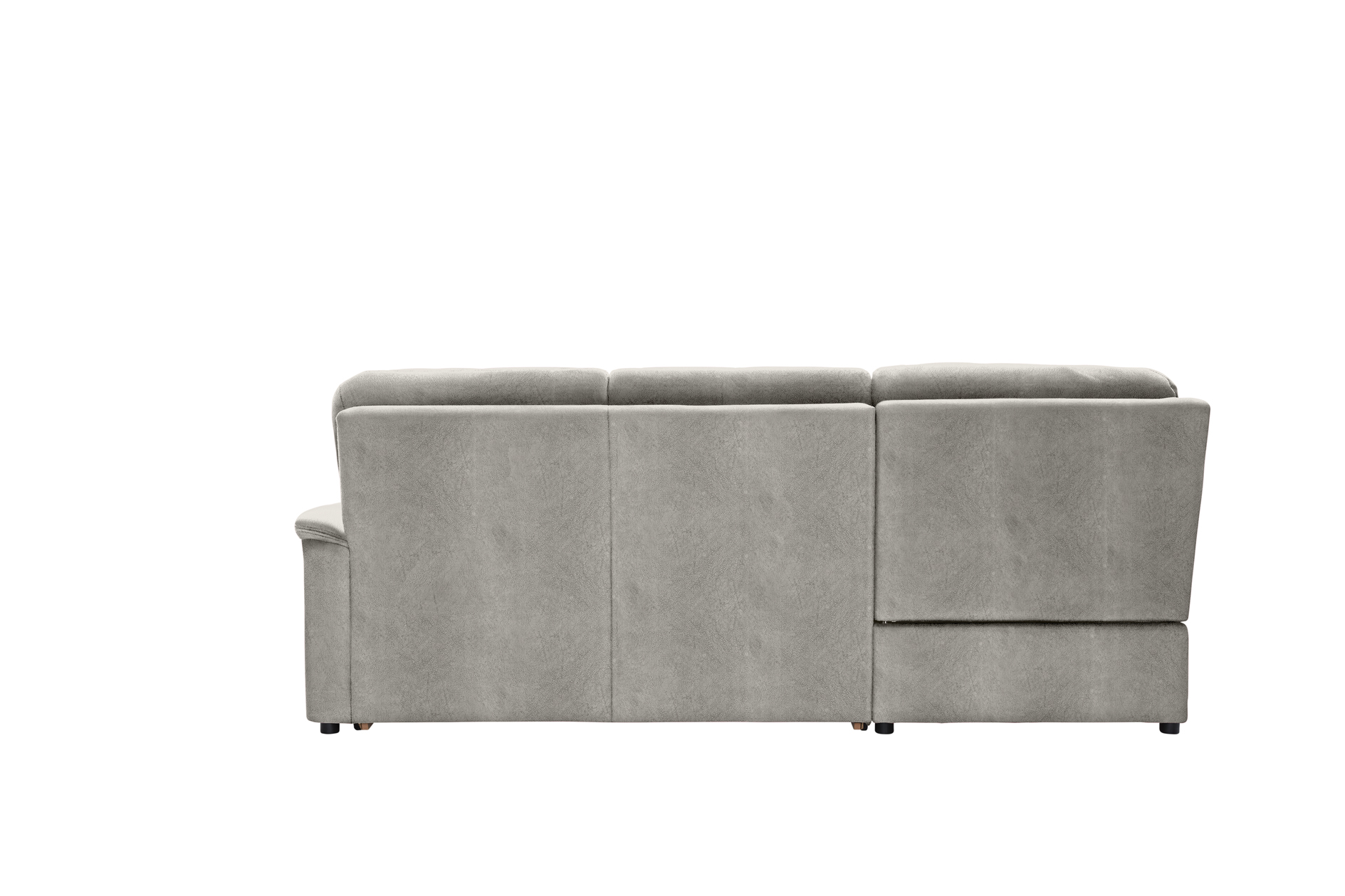 polsterpower Ecksofa - Saddle alu - Basismodell - Ottomane links