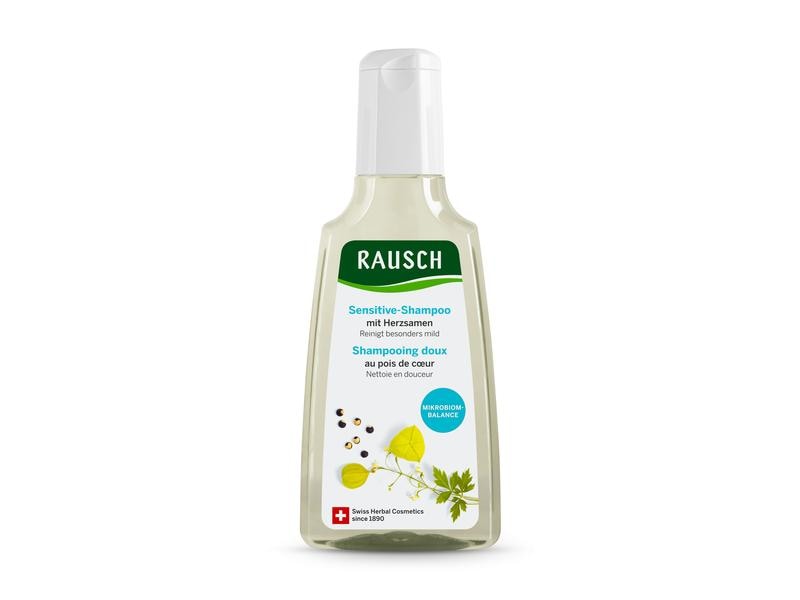 RAUSCH Shampoo Sensitive Herzsamen 200 ml Beruhigendes Haarshampoo für hochsensible Kopfhaut