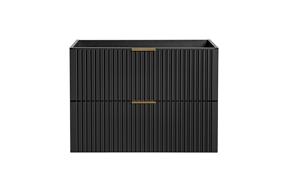 Comad Adele Black FSC onderkast met ribbelfront 80cm zwart mat