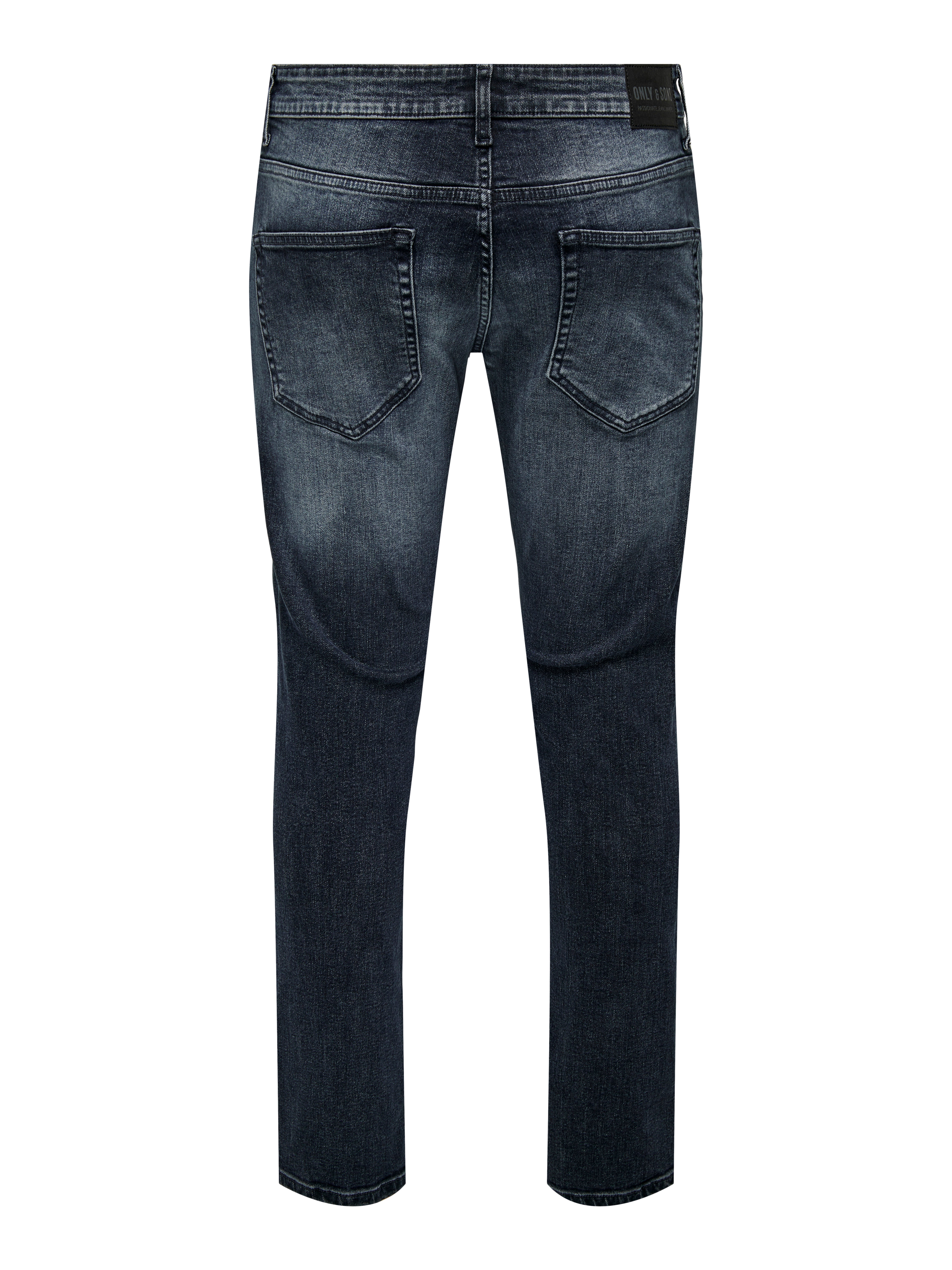 ONSLOOM Niedrige Taille Slim Fit Jeans Blue Black Denim