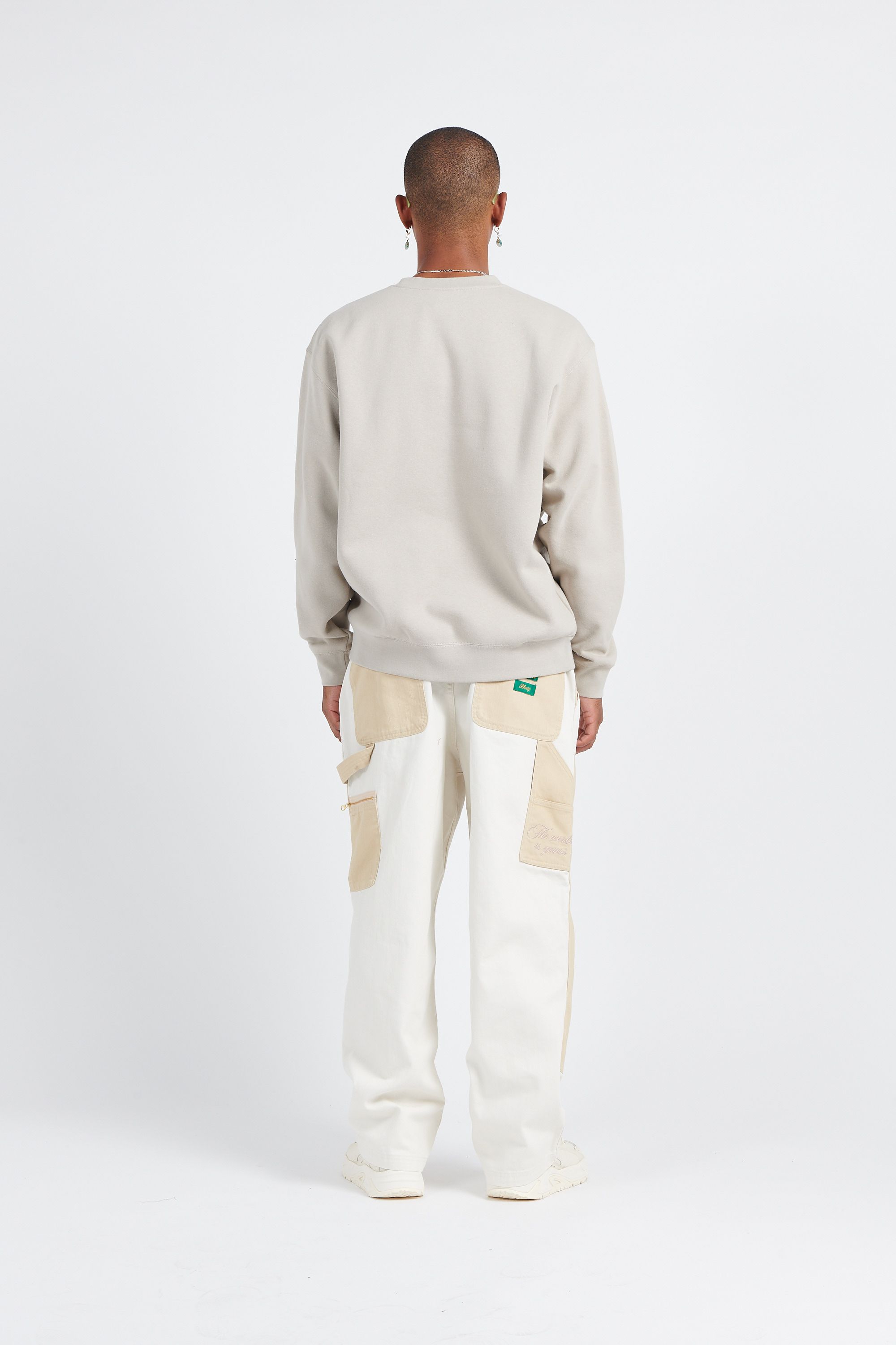 OBEY Sweat  OWERCASE CREW S Beige