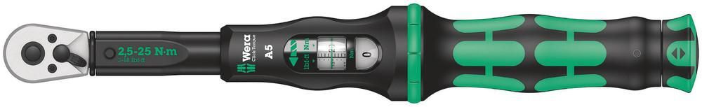 Wera Click-Torque A 5 Draaimomentsleutel met omschakelrratel 1/4\