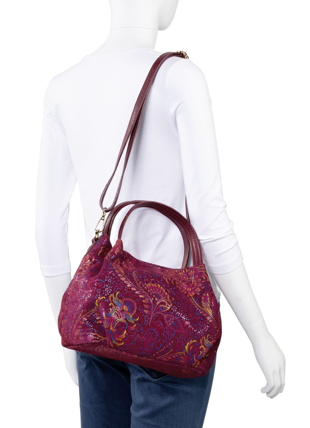 Laurina Tasche aus bedrucktem Kalbleder