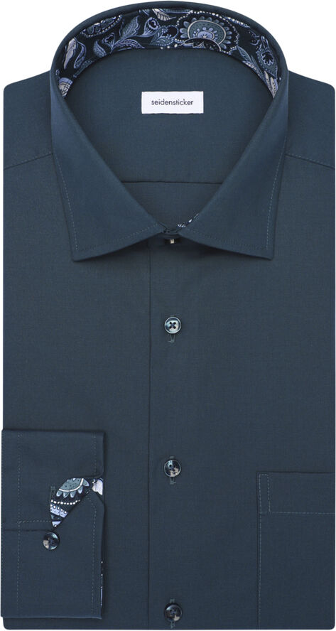 Seidensticker Business Shirt Regular Long sleeve Kent-Collar Uni Turquoise