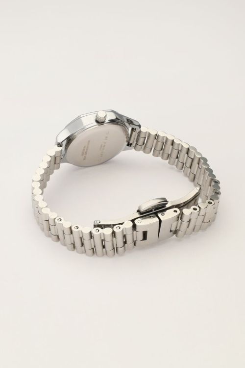 Vintage zeshoekig horloge met schakelband