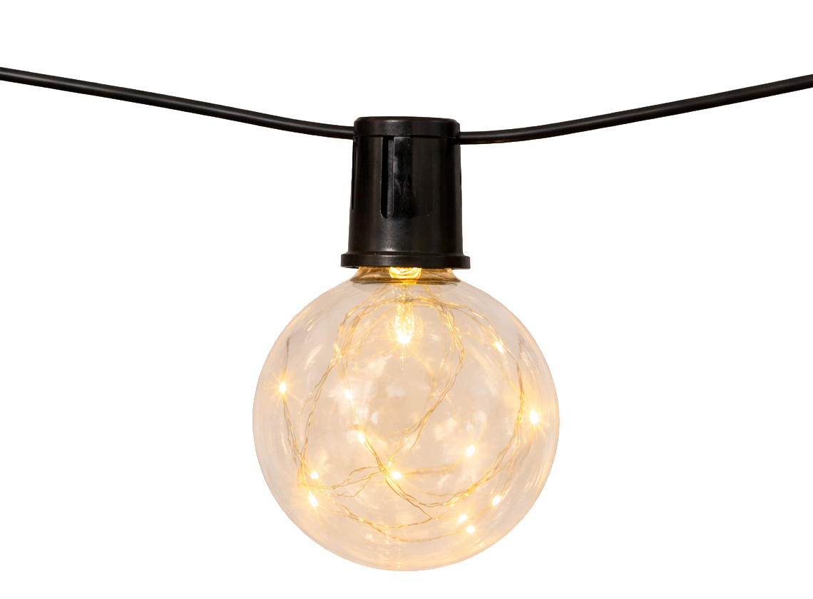 Svenska Living glazen globe lichtslinger
