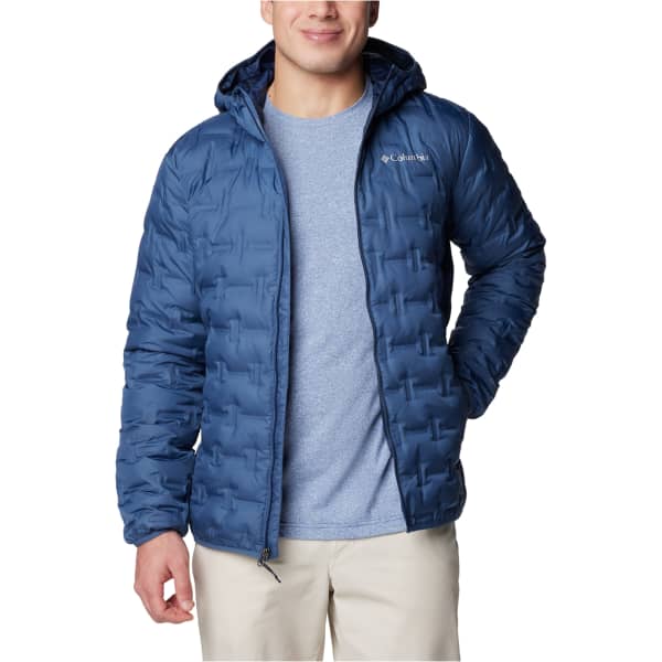 Doudoune randonnée COLUMBIA DELTA RIDGE II DOWN HOODED JACKET DARK MOUNTAIN