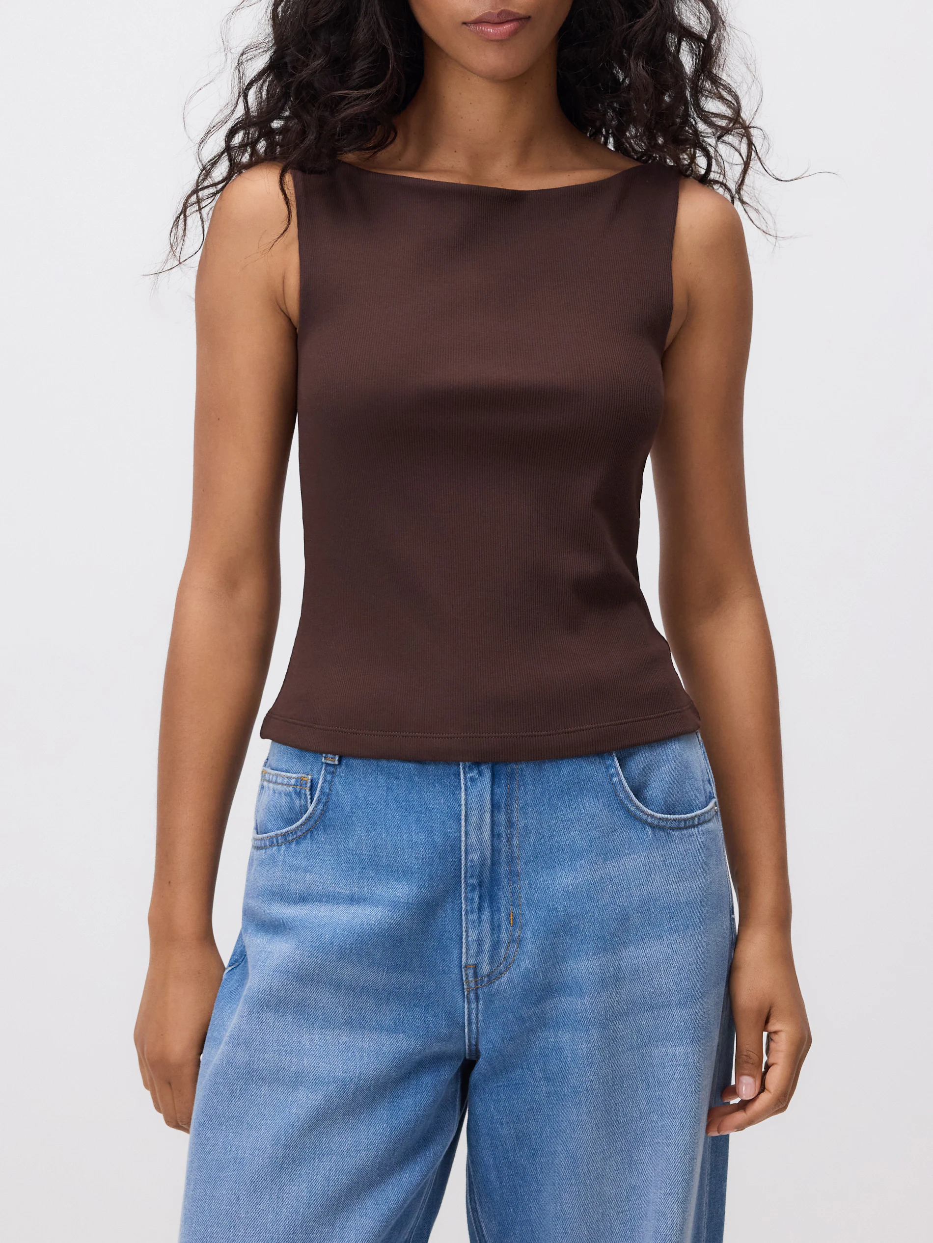 Geripptes Top