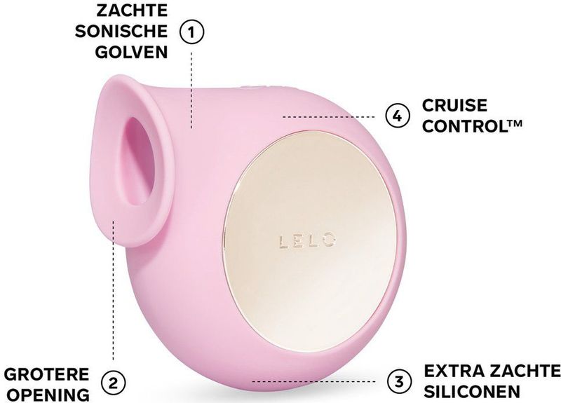 Lelo - Sila Cruise - Uitwendige Stimulator - Roze - Silicone