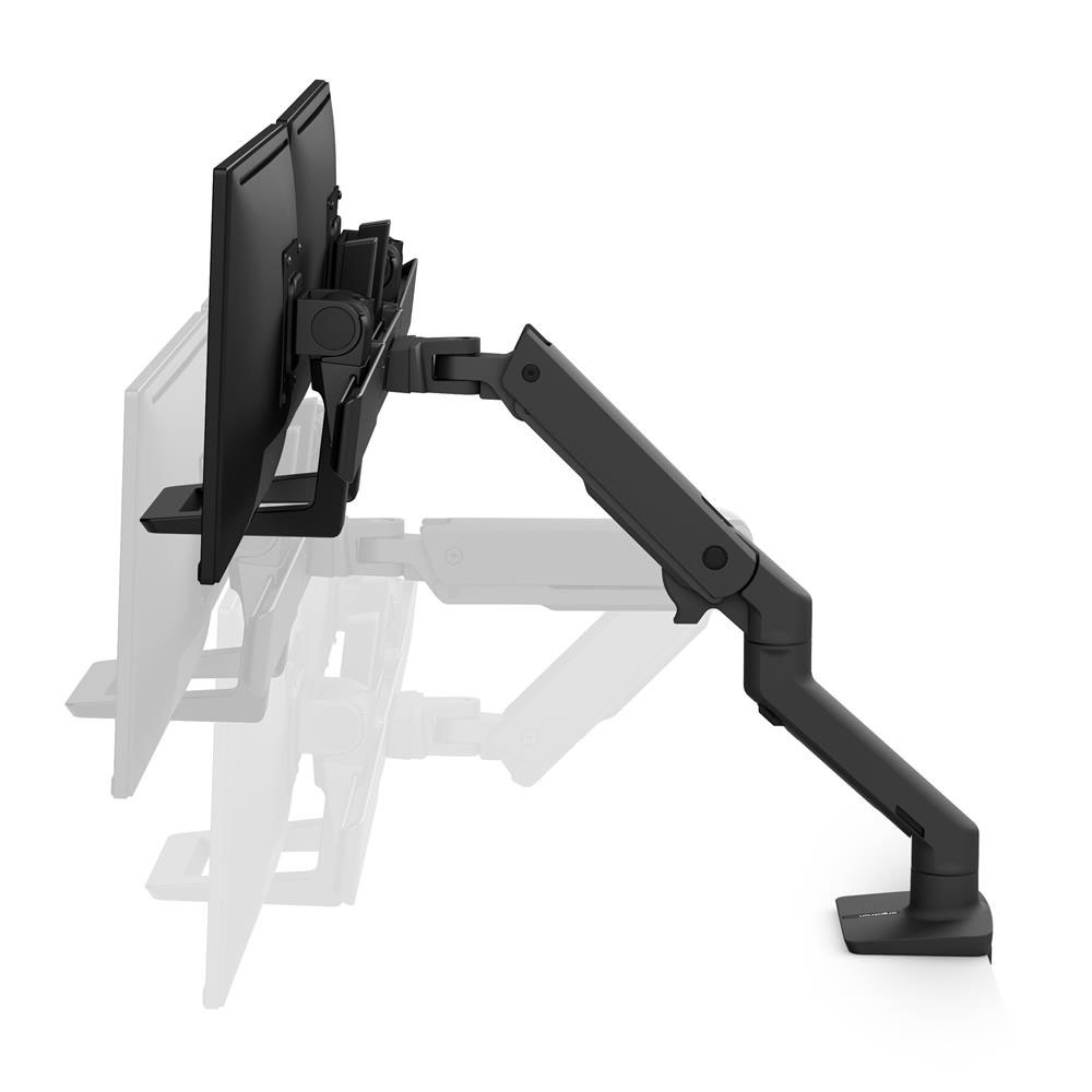 Ergotron HX bi-écrans, fixation bureau (Noir)