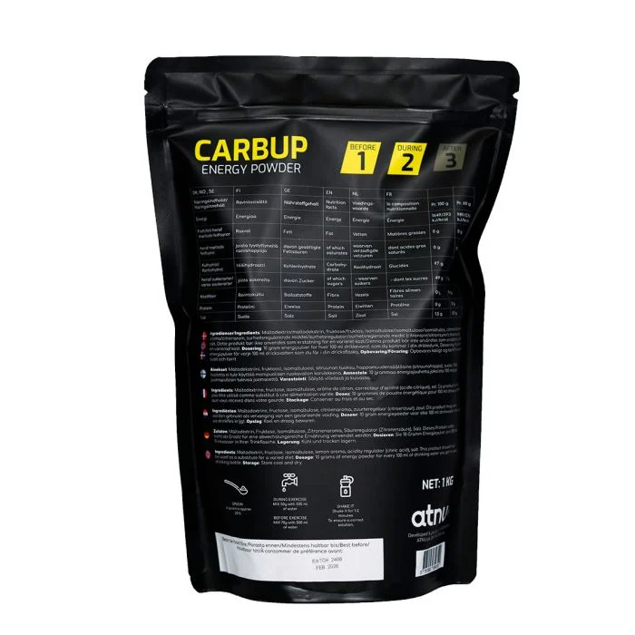 Carbup Energy Powder Lemon 1 kg