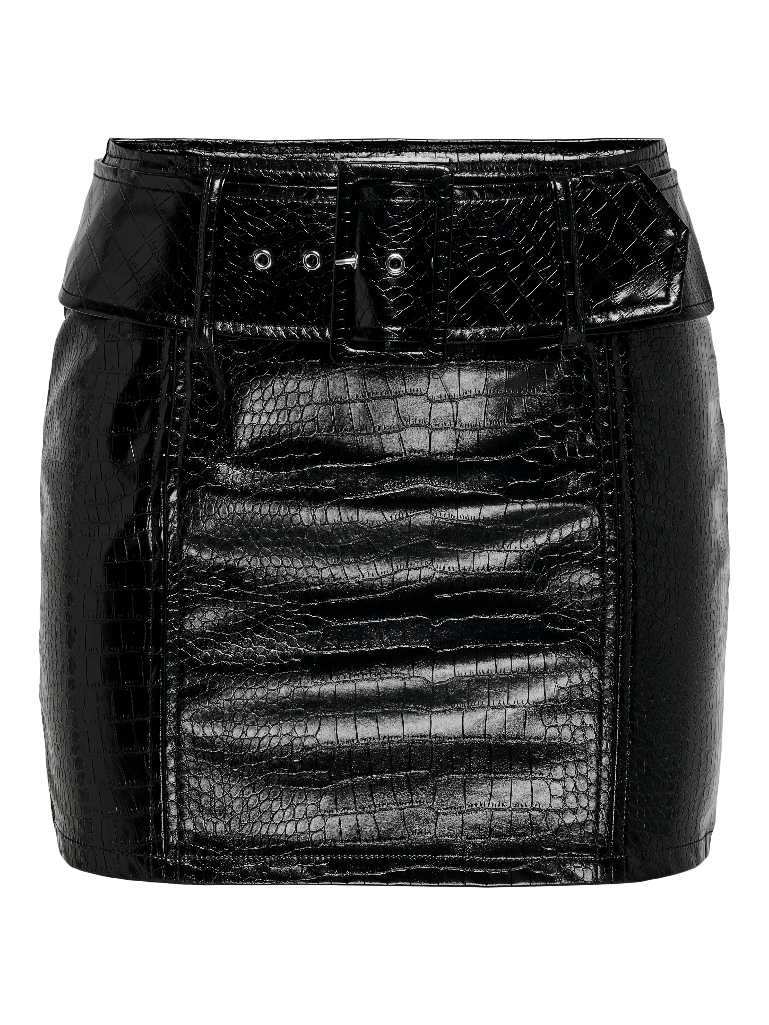 ONLLIONA Kunstlederrock Black