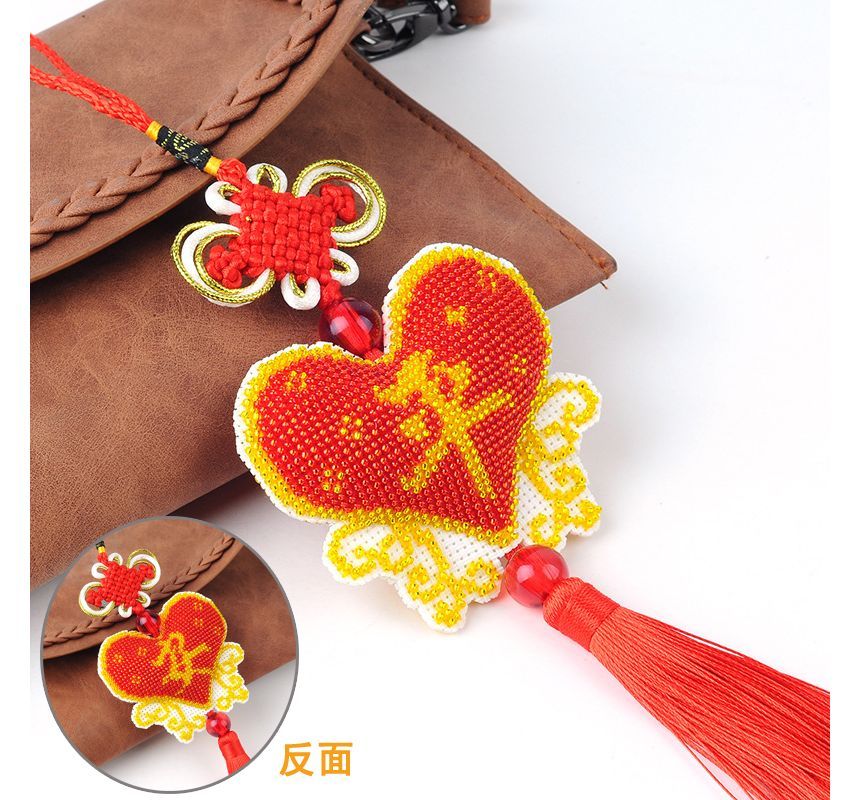 Embroidery Kingdom - DIY borduurpakket met cartoon kralen sleutelhanger (verschillende ontwerpen)