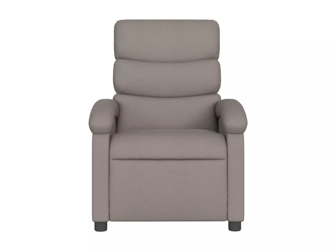 Fauteuil de massage inclinable Taupe Tissu