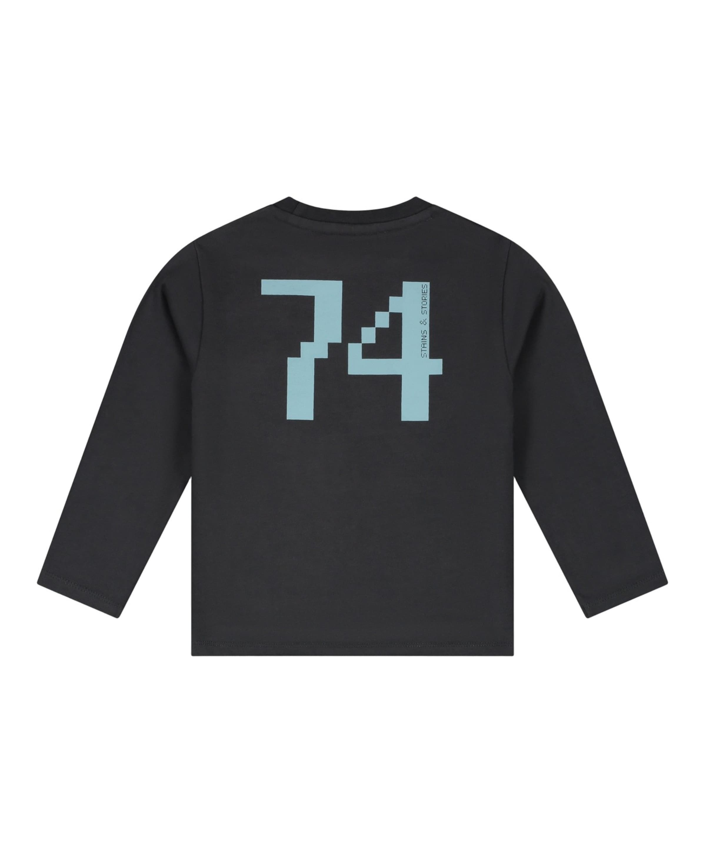 Stains & Stories Jongens longsleeve grijs