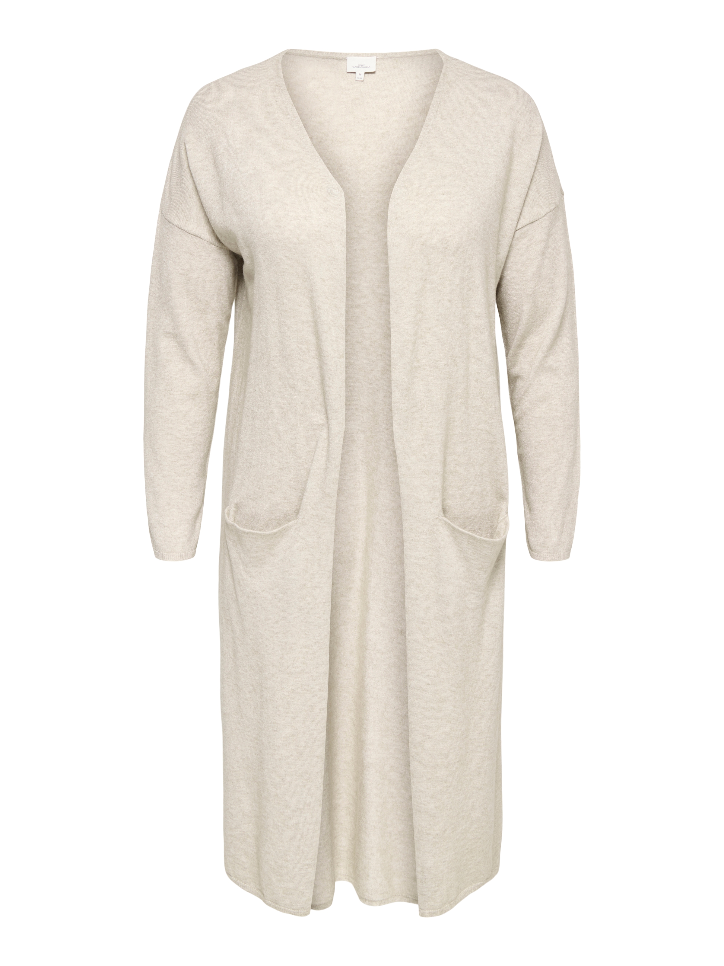ONLY CARMAKOMA Strickjacke »CARNEW ESLY LS OPEN LONG CARDIGAN NP KNT« Viskosemischung