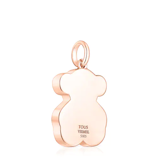 Pingente Areia com banho de ouro rosa 18k sobre prata e pérolas.