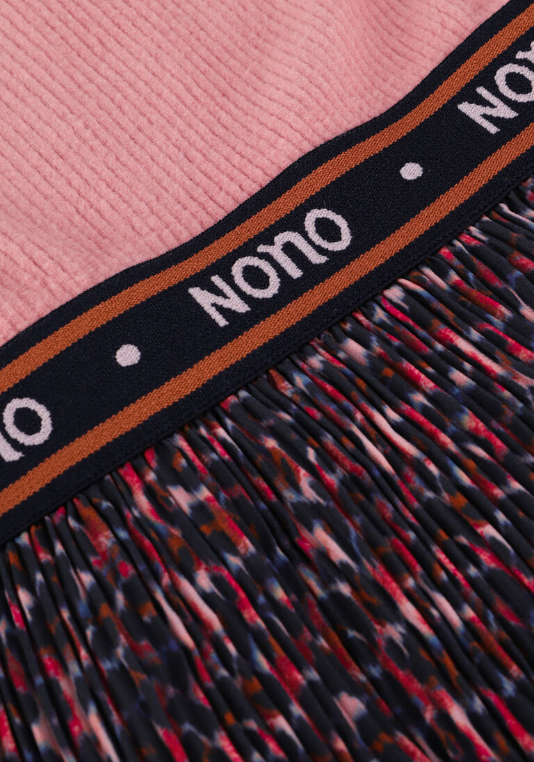 NONO roze nono midi jurk n208-5804