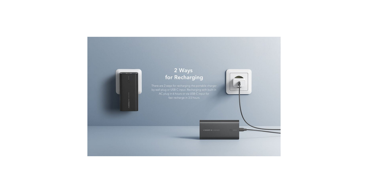 VEGERACE100 powerbank 10.000mAh  (Zwart)