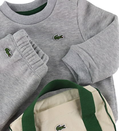 Lacoste Sweatset - Silbernes Chine