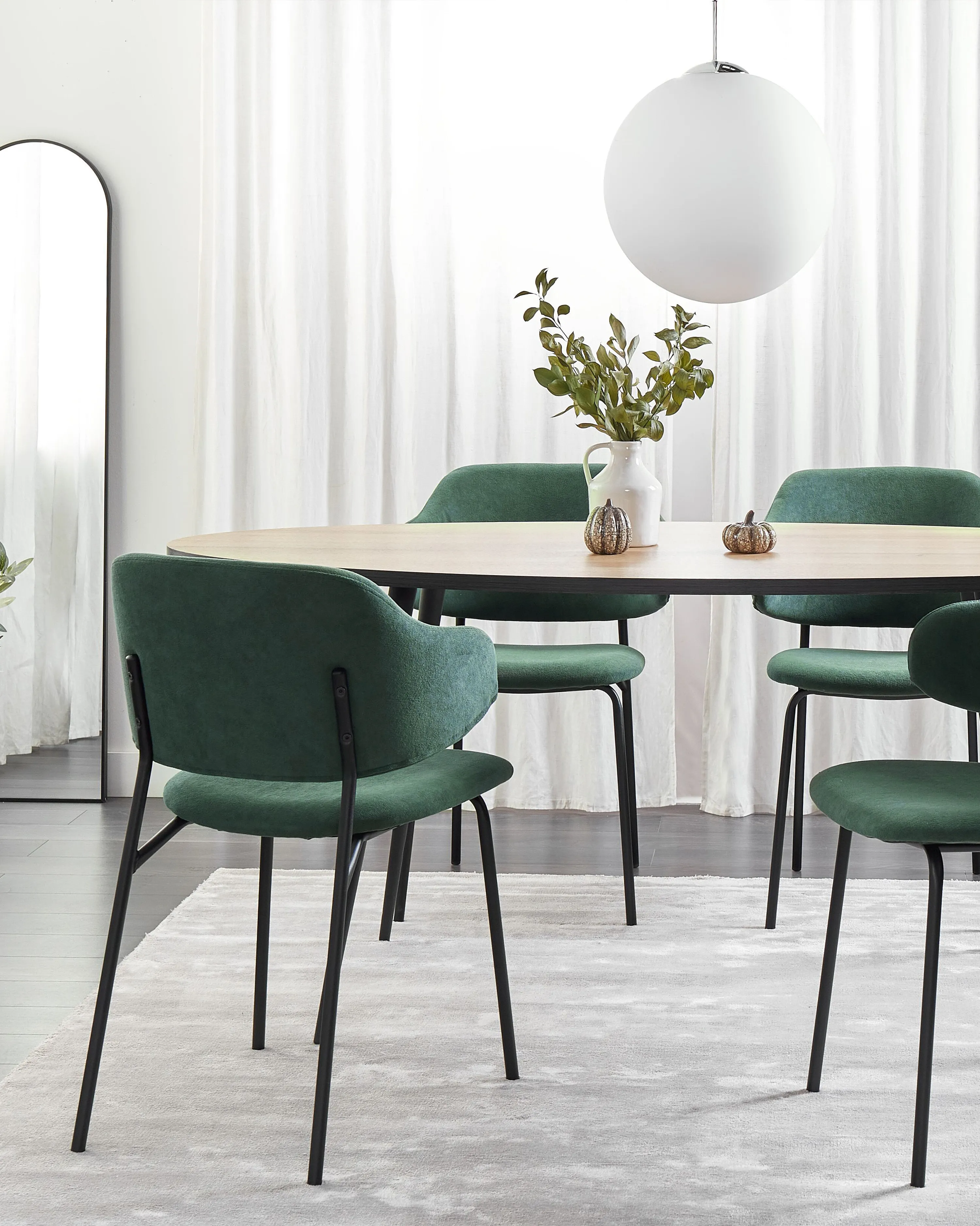 Set van 2 eetkamerstoelen KENAI Donkergroen