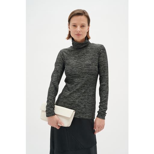InWear JafarIW Strikbluse, Silver Ombre, M