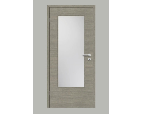 Pertura binnendeur Yori CPL Masera lichtgrijs horizontaal 86x198,5 cm links met lichtuitsparingen G3 (zonder glas)