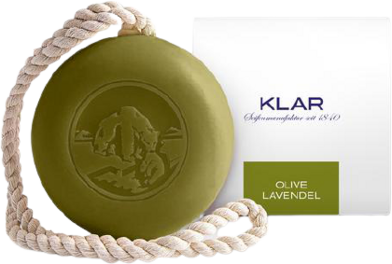 KLAR  Haar- & Körperseife Olive & Lavendel, 250 g