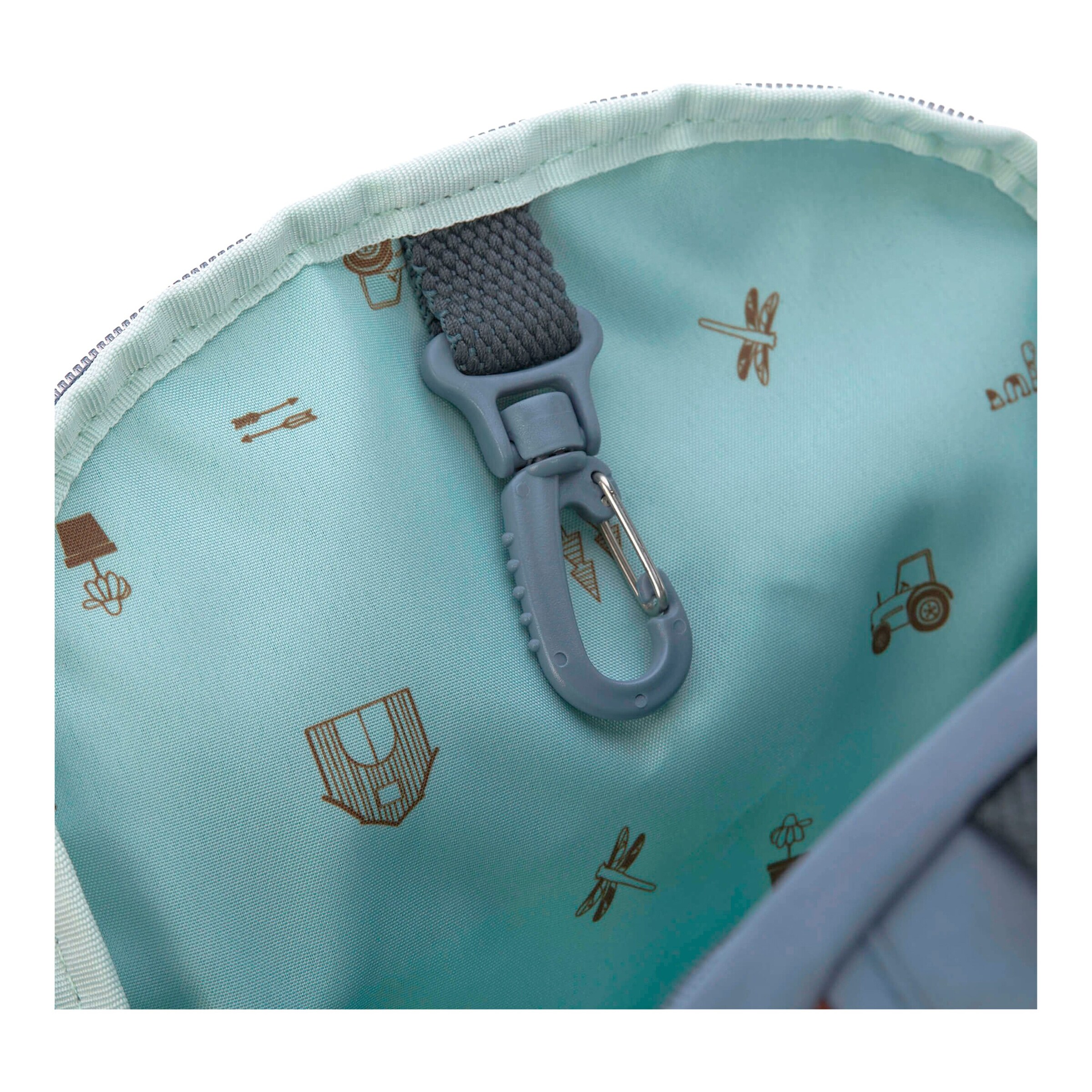 Lässig Kindergartenrucksack Mini Backpack Adventure Traktor blue denim