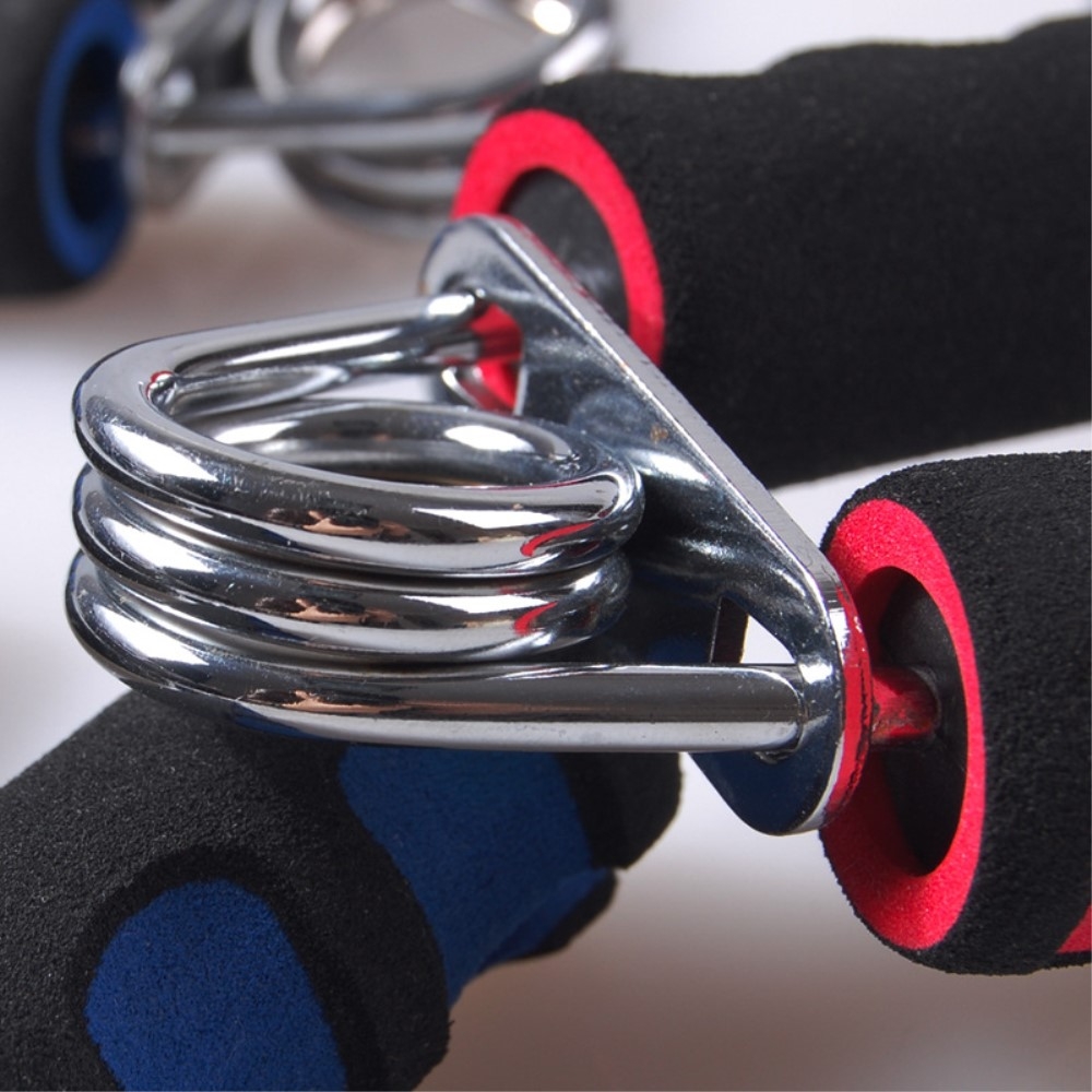 (2er Set) Gepolsterter Federgriff Muskeltrainer Finger / Hand / Unterarm Griffkraft Fitness - Div. Farben