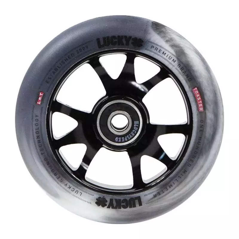 Roue Trottinette Freestyle Lucky Toaster 100mm Black/White Swirl 100mm