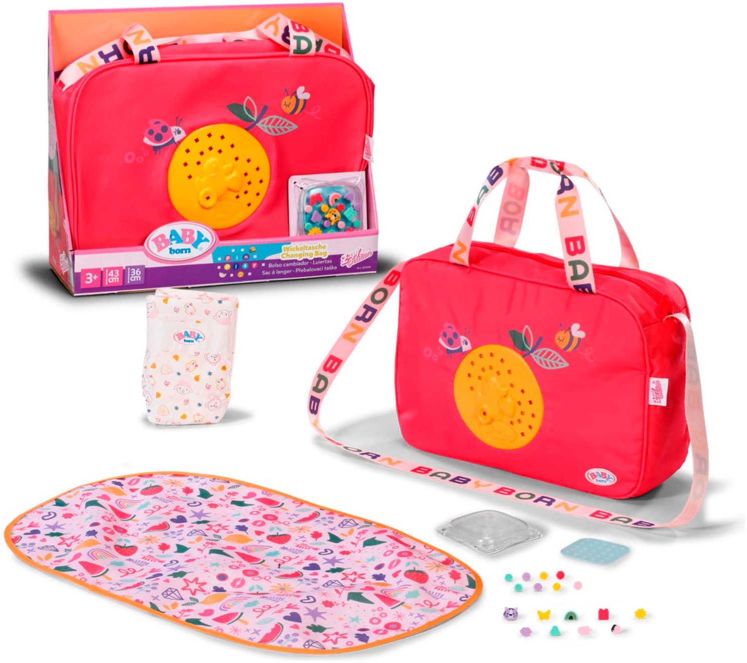 Baby Born Puppen Wickeltasche »Pinplay Wickeltasche«