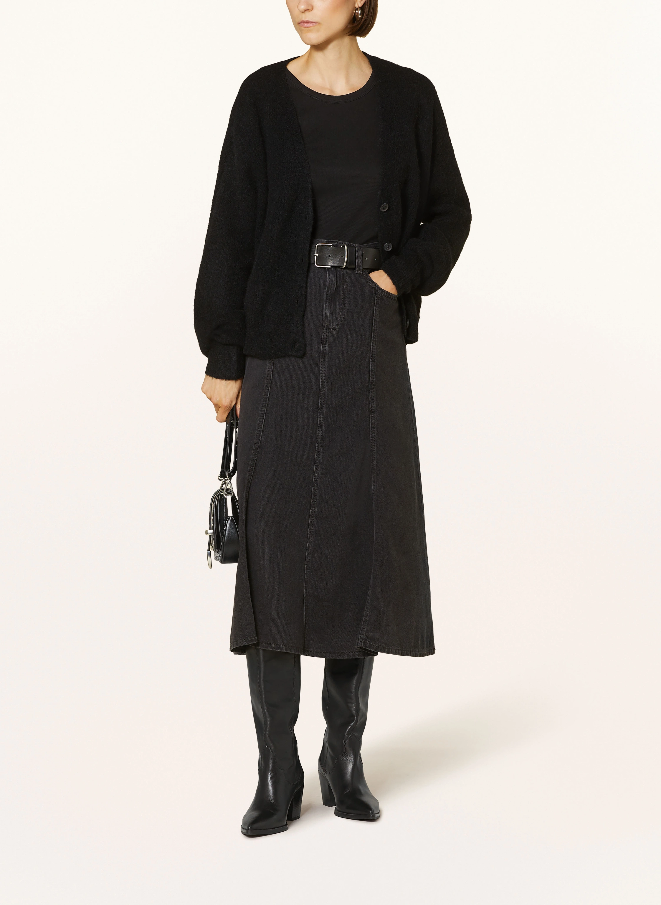 MOS MOSH Oversized-Strickjacke THORA mit Alpaka
