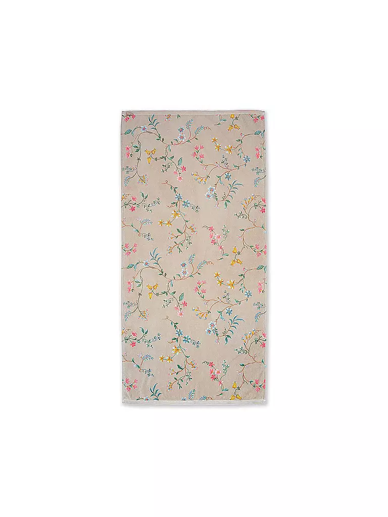 PIP STUDIO Duschtuch LES FLEURS 70x140cm Khaki hellbraun
