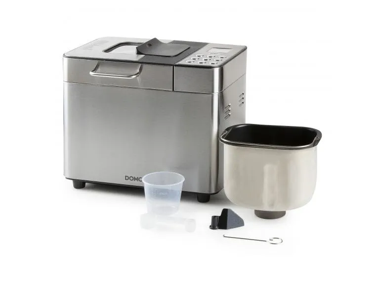 Domo B3971, 1 kg, Forsinket start-timer, Visningsvindue, Variabel skorpe bruning kontrol, Holde varm funktion, Rustfrit stål