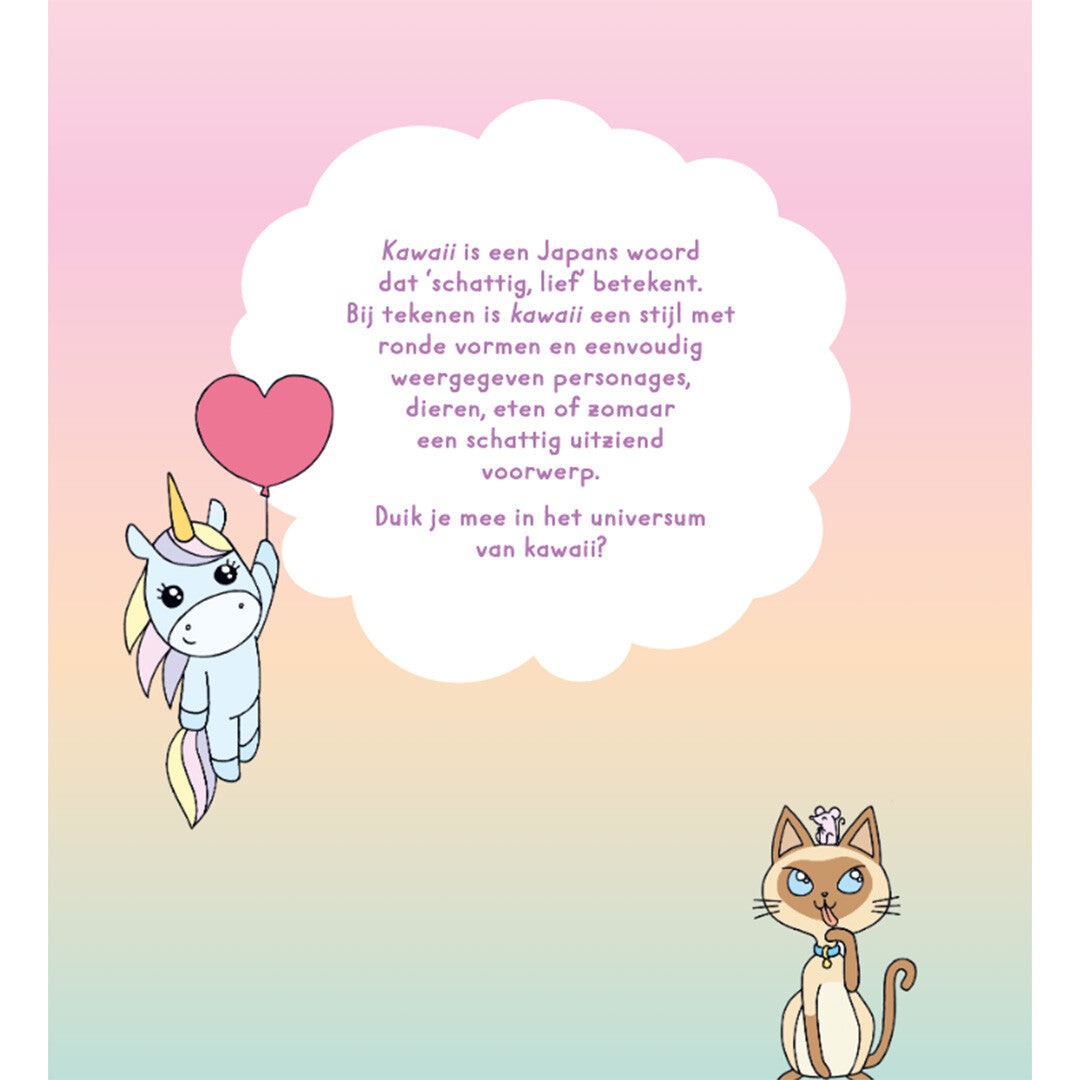 Uitgeverij deltas kawaii tekenen stap voor stap