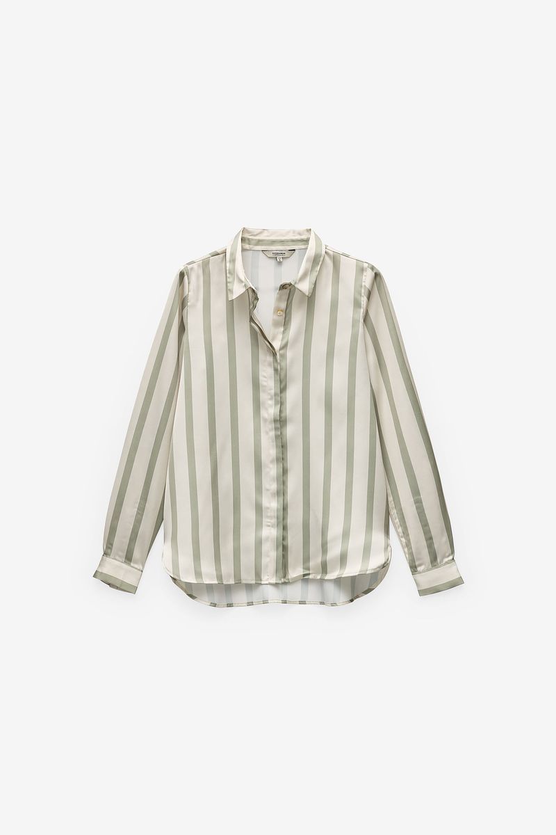 CAMISA FLUIDA COM RISCAS LARGAS