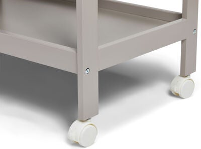 JLY Dream Stellebord Med Uttrekkbar Badebalje, Warm Grey
