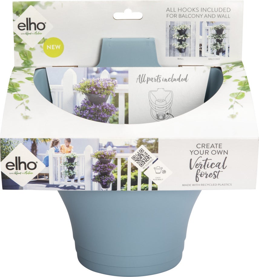 Elho hangpot Corsica lichtblauw 26,7 x 17 x 29,7 cm 3 stuks