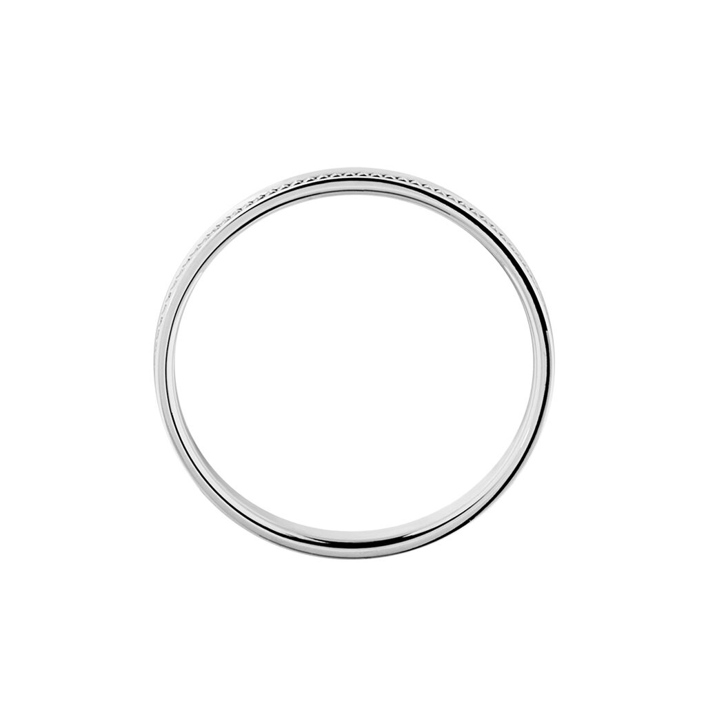 Alliance Perlee Ruban Plat Or Blanc