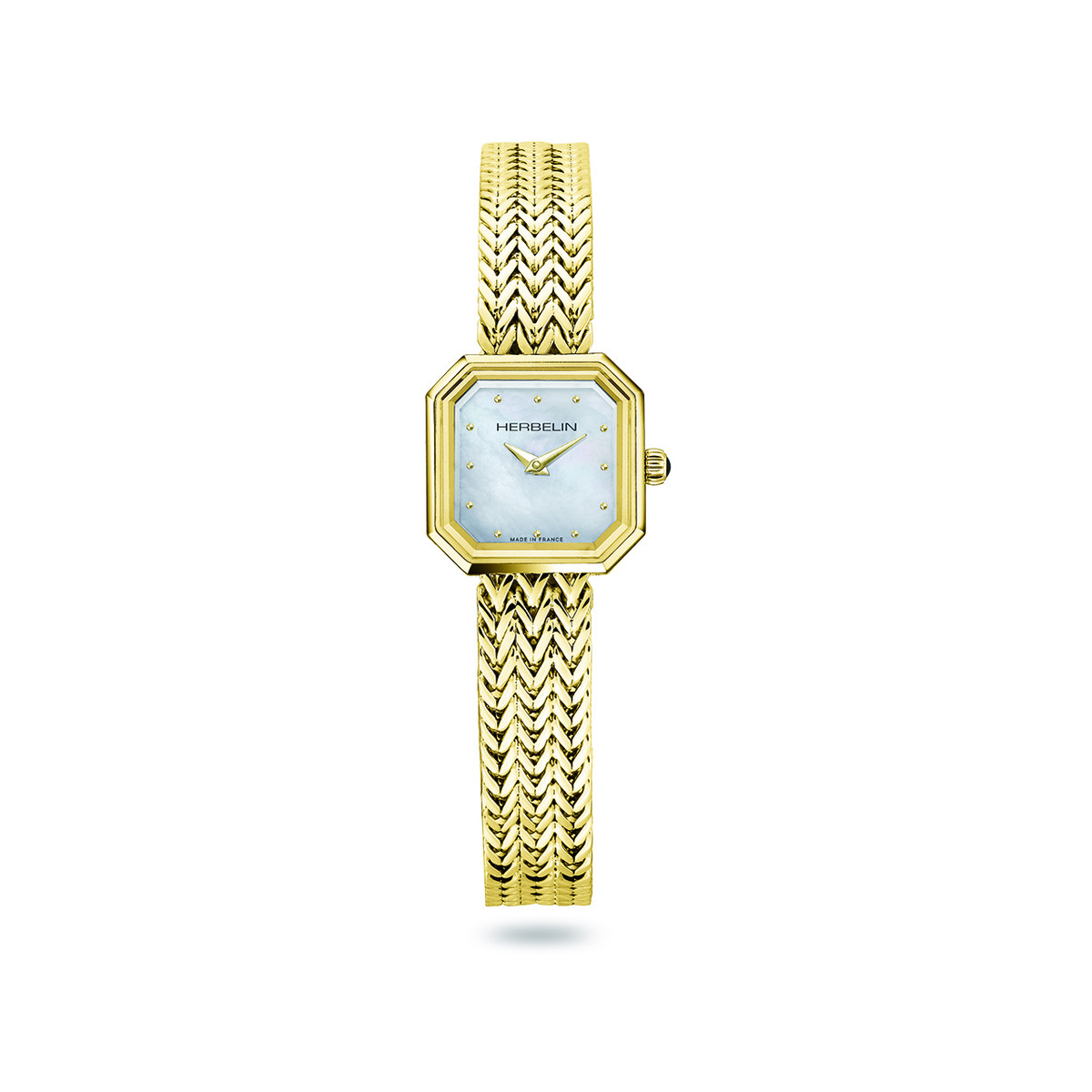 Montre Herbelin Octogone femme doré jaune