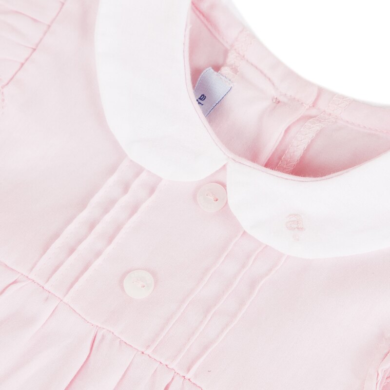 Combinaison à volants en satin rose naissance Absorba Aucune nuance