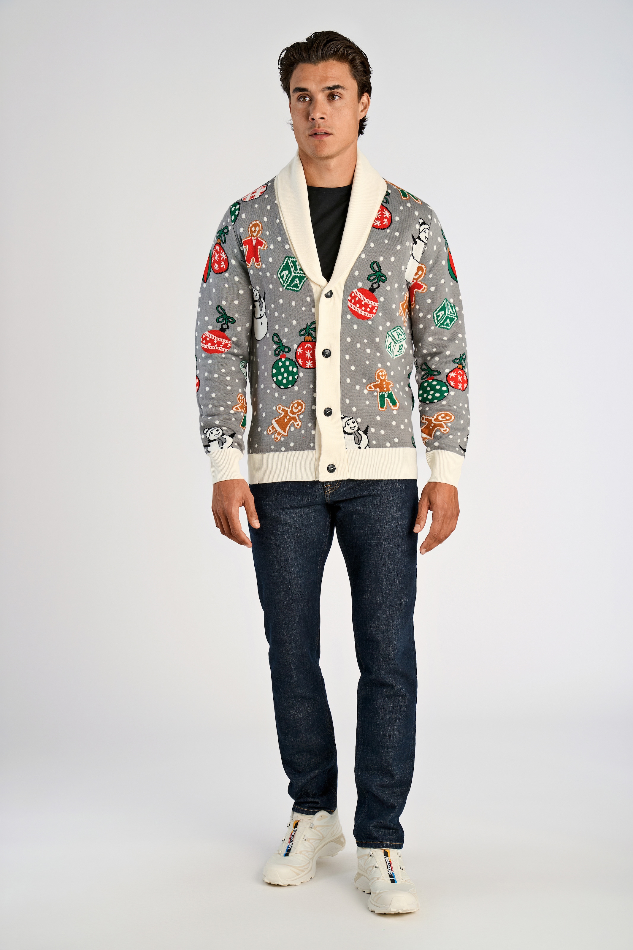 LINDBERGH Weihnachtspullover , mit Intarsien Muster