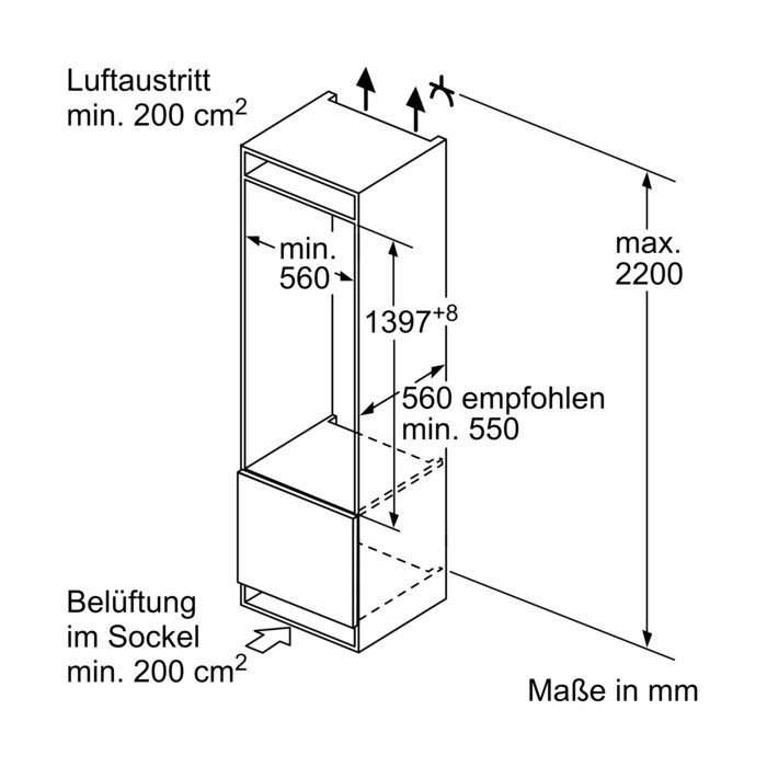 Siemens Einbau-Kühlschrank iQ500 KI52LADE0