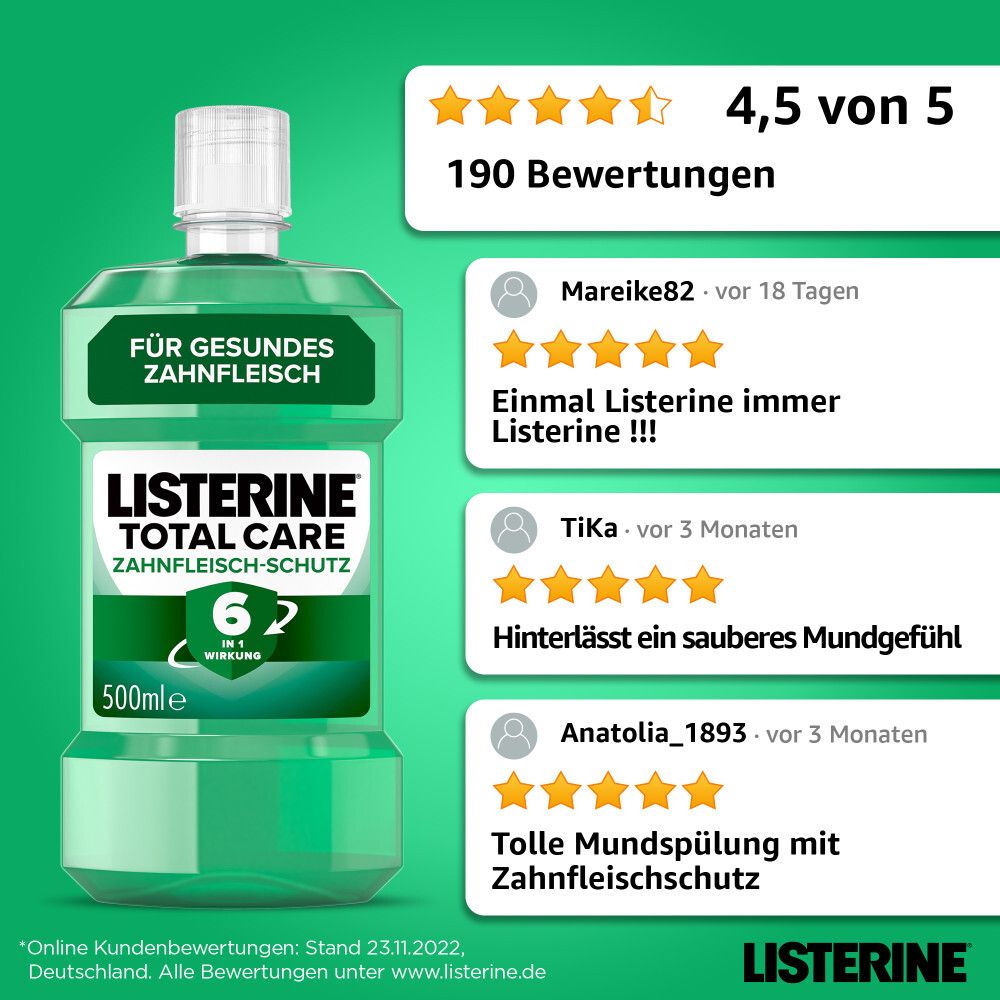 LISTERINE® Total Care Zahnfleisch-Schutz
